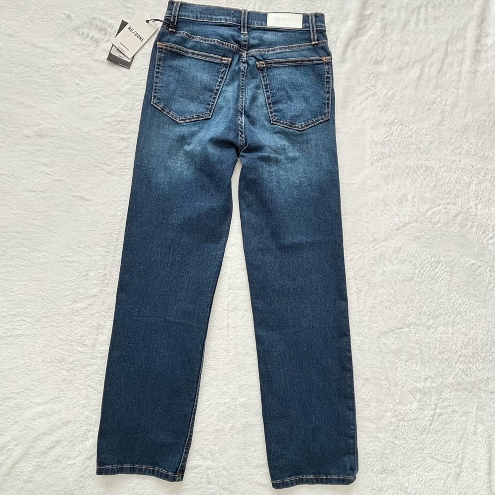 RE/DONE 70s High Rise Stove Pipe Straight Leg Button Fly Jean--NWT—26 - Picture 7 of 14